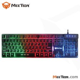 Cool Backlit LED Illuminated Ergonomic usb wired gaming keyboard