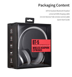 Free Sample Foldable TF Card FM Bluetooth Headset Gamer Wireless