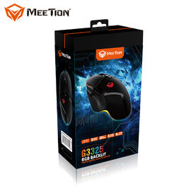MeeTion Hades G3325安く黒い防水Rgb PCによってワイヤーで縛られるコンピュータ賭博のMosueのマウス