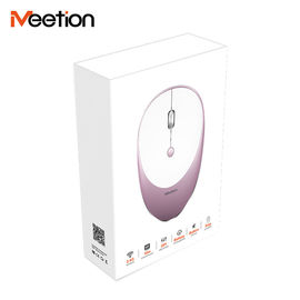 MeeTion R600のかわいいピンクのPC小さい旅行無声2.4G Wifi Usbの小型光学ラップトップの無線マウスのマウスにDPIがあります