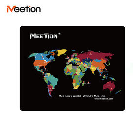 MEETION C105の試供品の布の世界地図のマウスのマットのパッド