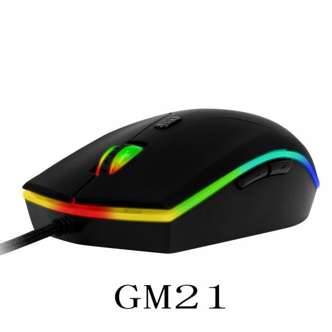 卸し売り光学センサーrgbのバックライトUSBの人間工学的のワイヤーで縛られたPCの賭博のマウスおよびマウス パッド